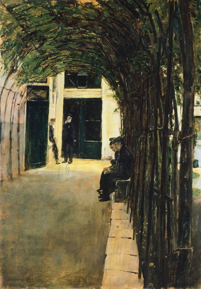 古いアムステルダムの家 作： Max Liebermann