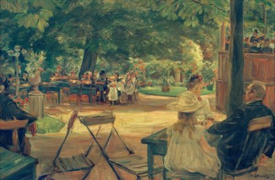 テントの中 作： Max Liebermann