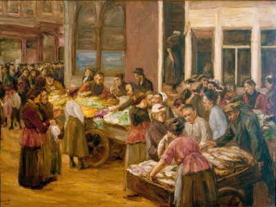 アムステルダムのジュデンガッセ 作： Max Liebermann