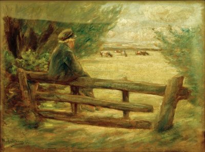 牛を持つ少年 作： Max Liebermann