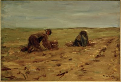 砂丘でのジャガイモの収穫 作： Max Liebermann