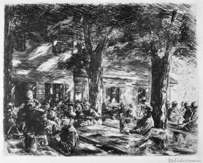 ローゼンハイムのセラーガーデン 作： Max Liebermann