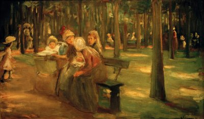 動物園の乳母とボンネン 作： Max Liebermann