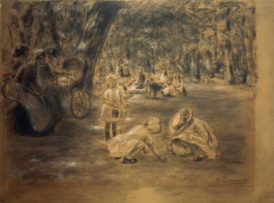 ティーアガルテンの子供の遊び場 作： Max Liebermann
