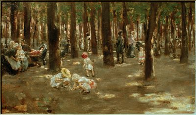 ティーアガルテンズベルリンの子供の遊び場 作： Max Liebermann