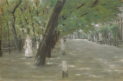 ハンブルクのザンクトゲオルクにあるキルヒェナーレ（紙にパステル） 作： Max Liebermann