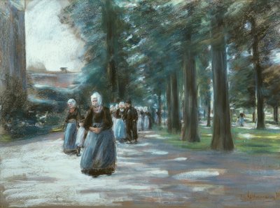 ラーレンの教会に行く 作： Max Liebermann