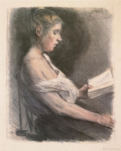 読書する少女 作： Max Liebermann