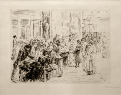 M.リーバーマン、アムステルダムのユダヤ人街出身、カート貿易 作： Max Liebermann