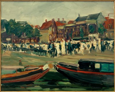 M.リーバーマン、ライデンのリンダーマルクト 作： Max Liebermann