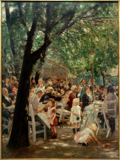 ミュンヘンビアガーデン 作： Max Liebermann