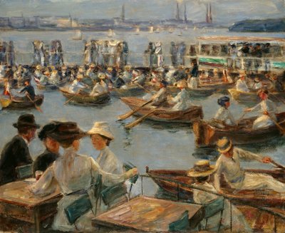 ハンブルクのアルスターについて、1910 作： Max Liebermann
