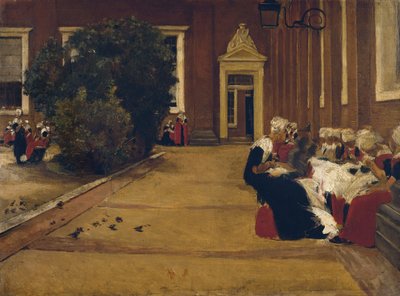 アムステルダムの孤児少女、1876 作： Max Liebermann