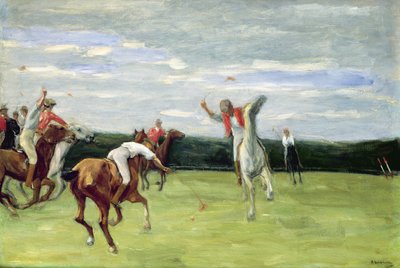 1903年、ハンブルクのイェニシュパークのポロ選手 作： Max Liebermann