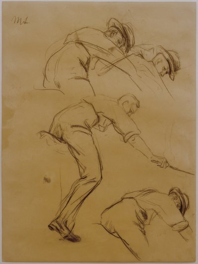 ポロ選手、ページの右側に3人のライダー-調査 作： Max Liebermann