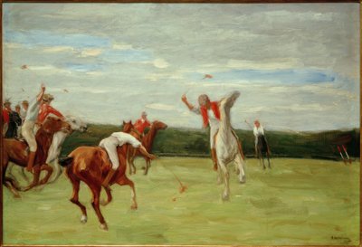 イェニッシュ公園のポロスピーラー 作： Max Liebermann
