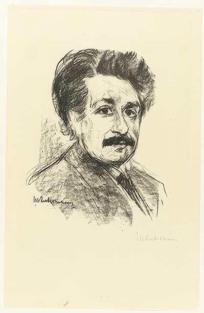 アルバートアインシュタインの肖像。 1925 作： Max Liebermann