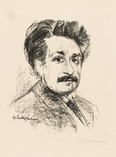 アルバートアインシュタインの肖像 作： Max Liebermann