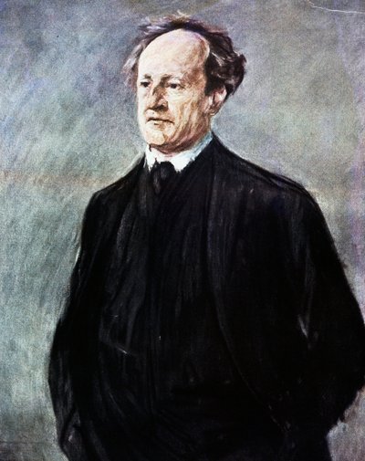 ゲルハルト・ヨハン・ロベルト・ハウプトマンの肖像（Oberersalzbrunn, today Szczawno-Zdroj1862 - Agnetendorf 作： Max Liebermann