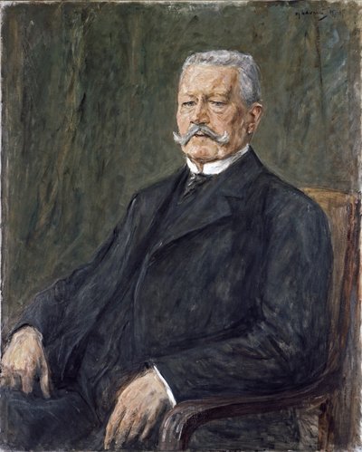 ポール・フォン・ヒンデンブルクの肖像 作： Max Liebermann