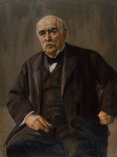 銀行家オイゲン・グットマンの肖像」（油彩・キャンバス 作： Max Liebermann