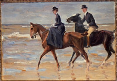 ビーチでのライダー 作： Max Liebermann