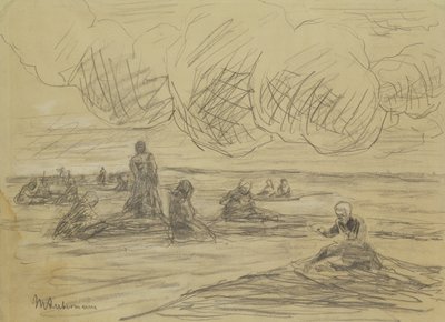 ネットの修理、1894 作： Max Liebermann