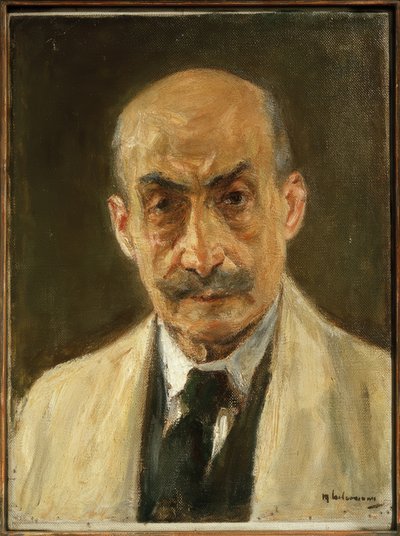 自画像（画家のコートを着た半身像） 作： Max Liebermann