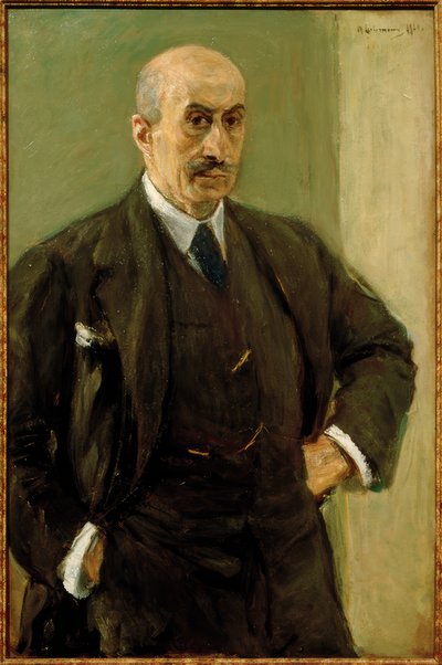 立っているスーツの自画像 作： Max Liebermann