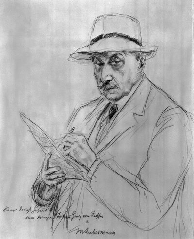 パナマハットの自画像 作： Max Liebermann