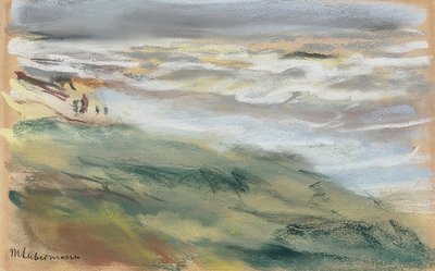 ノールドワイクのビーチでの歩行者 作： Max Liebermann