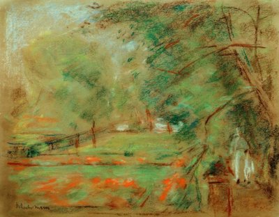 ヴァンゼーの庭を歩く 作： Max Liebermann