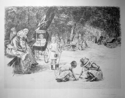 遊んでいる子供たち 作： Max Liebermann