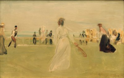 海沿いのテニス選手 作： Max Liebermann