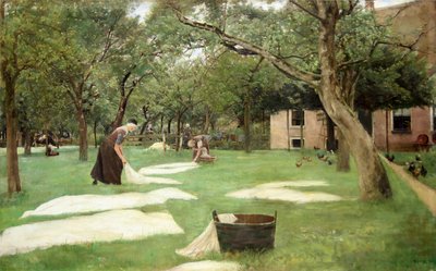 リネンの漂白、1882 作： Max Liebermann