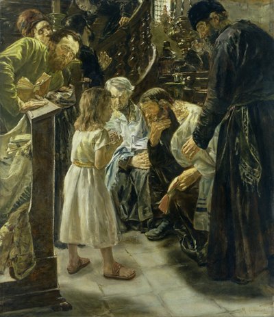 神殿にいる12歳のイエス 作： Max Liebermann