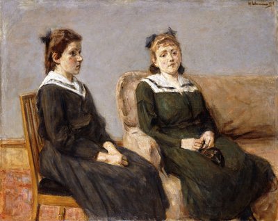 トゥー・シスターズ・レザー。二人の姉妹の革、1911 作： Max Liebermann