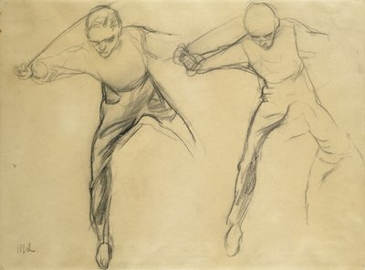 2人の男性像 作： Max Liebermann
