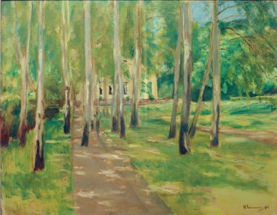 白樺の路地があるヴァンゼー庭園 作： Max Liebermann