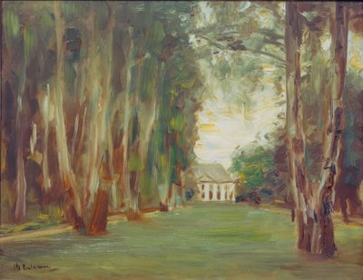 ヴィラのあるヴァンゼー庭園-ヴァンゼー庭園のビルケナリー死ぬ 作： Max Liebermann