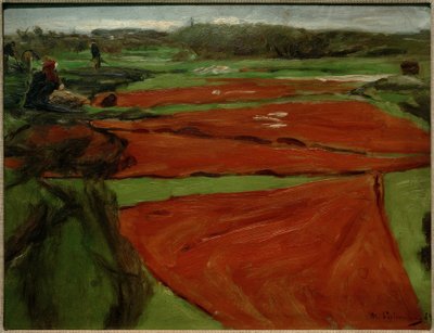 ネットと帆を広げた牧草地 作： Max Liebermann