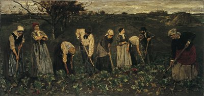 ビートフィールドの労働者 作： Max Liebermann