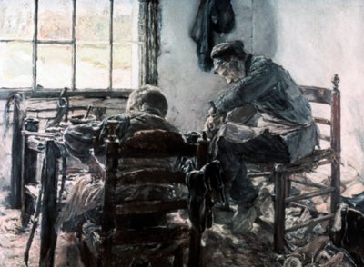 靴職人のワークショップ、1881 作： Max Liebermann