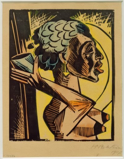 カップのあるヌード 作： Max Pechstein