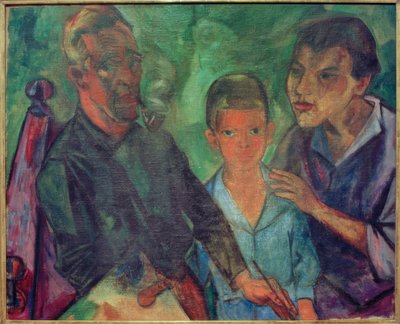 芸術家とその家族 作： Max Pechstein