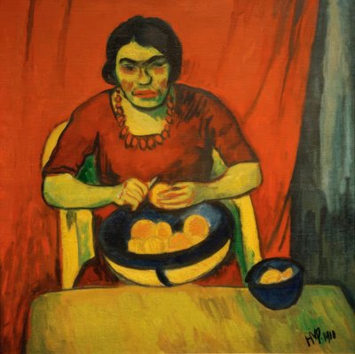 オレンジの皮むき器 作： Max Pechstein