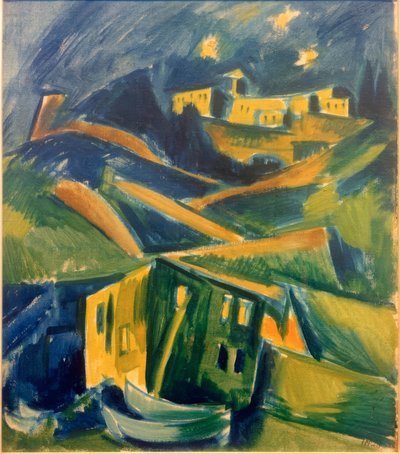 モンテ・ロッソ・アル・マーレの海岸 作： Max Pechstein