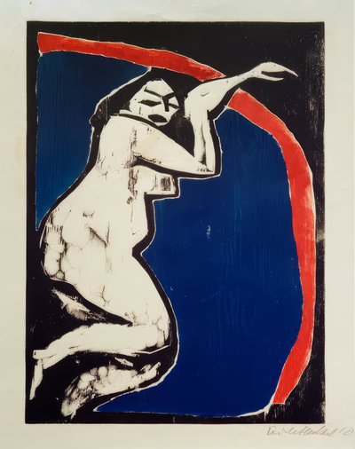 横たわる 作： Max Pechstein