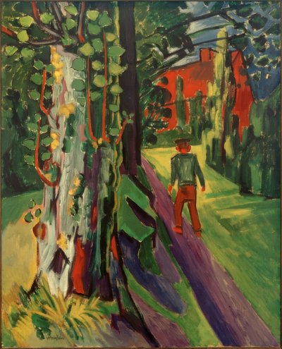 Pappel nach dem Regen von Max Pechstein