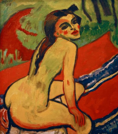座っている女性のヌード/1910年 作： Max Pechstein